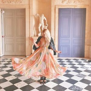 Chicwish Floral Maxi Dress